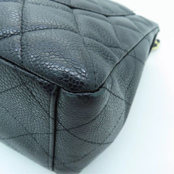 πβ¨ AUTHENTIC β¨π CHANEL CAVIAR FLAP DOUBLE CHAIN QUILTED JUMBO MAXI - Picture 11 of 17